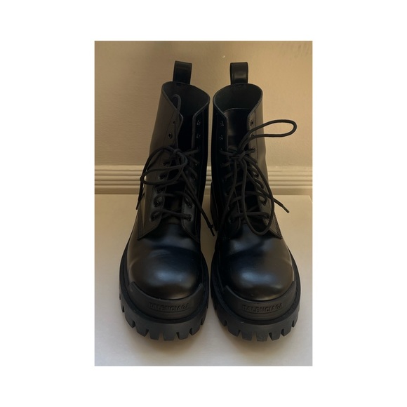 Balenciaga strike bootie new matt smooth calf leather size 40 - Picture 2 of 11